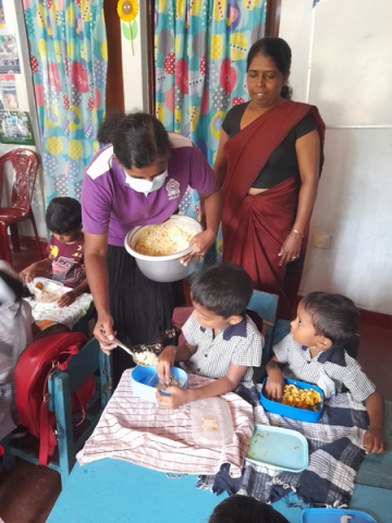 Implementation of nutrition programs targeting pre-school children / Homagama - Magammana West Division (2022-12-06)